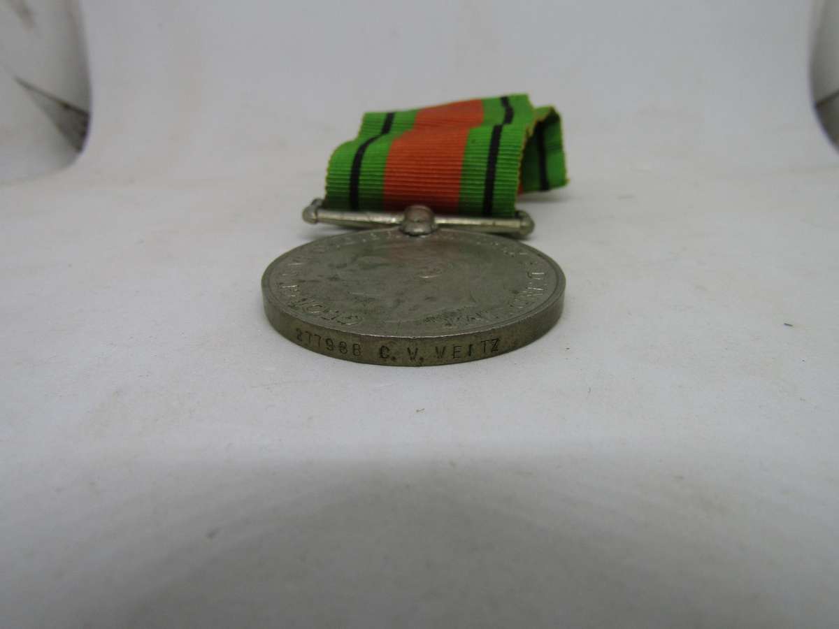 WW2 Defence Medal to CW Weitz