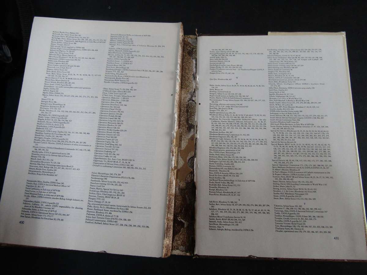 Selous Scouts Hardback Book. See condition