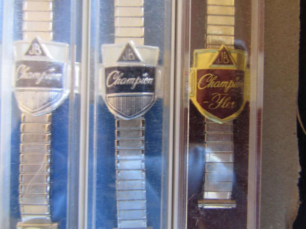 Jacoby - Bender Inc Champion Flex Ladies Wrist watch band. 1cm diameter. Bid per band (7 available )