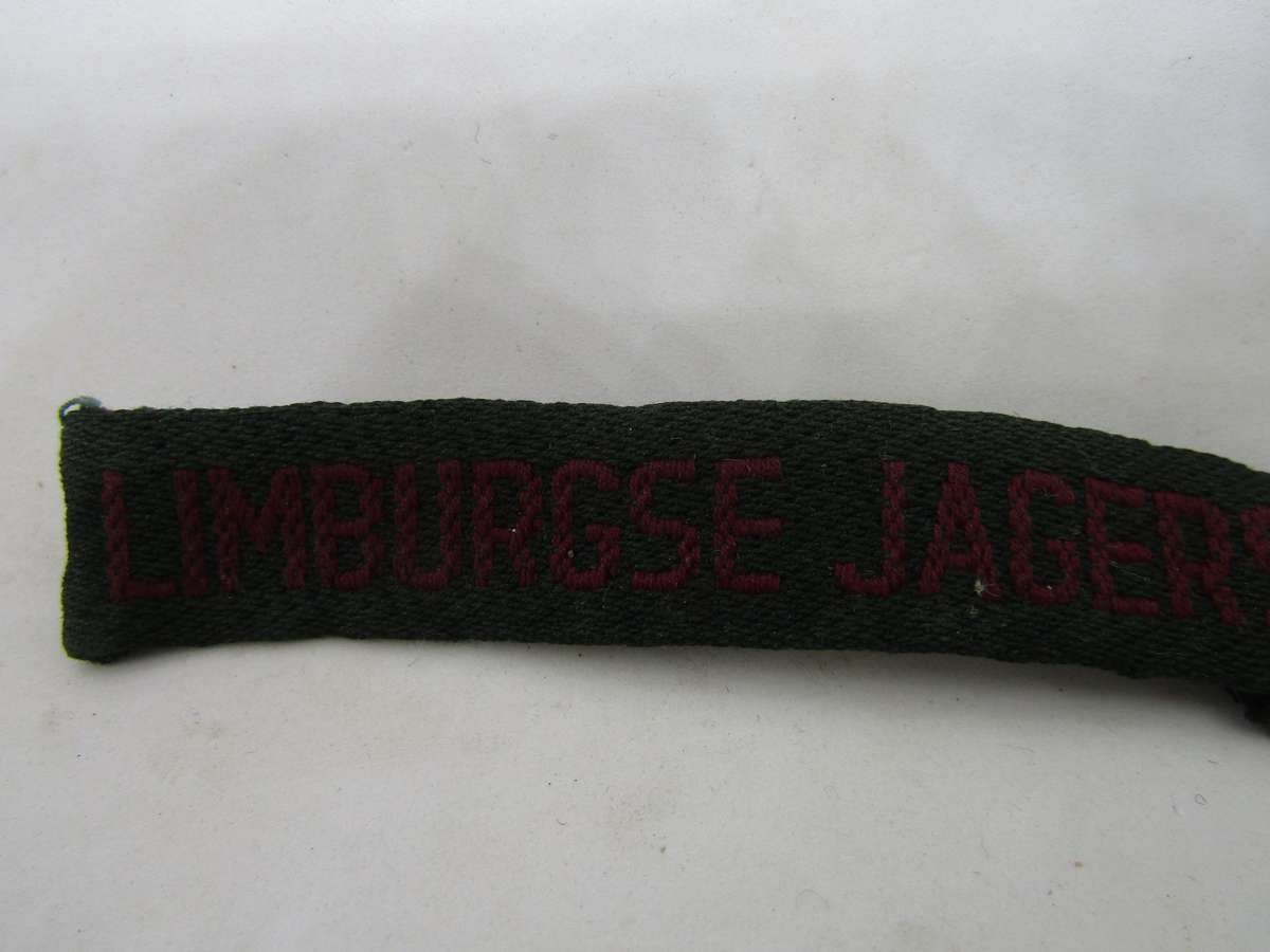 Netherland Limburgse Jagers shoulder title 6.5cm long