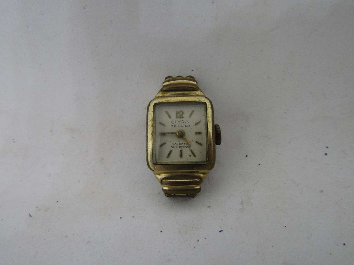 Clyda De Luxe  Rolled Gold Women's Wrist watch. For Spares and restoration
