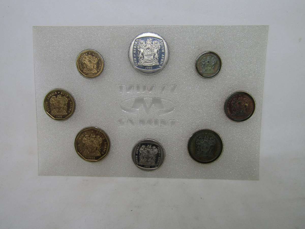 1993 South African Unc Set. Bid per set.
