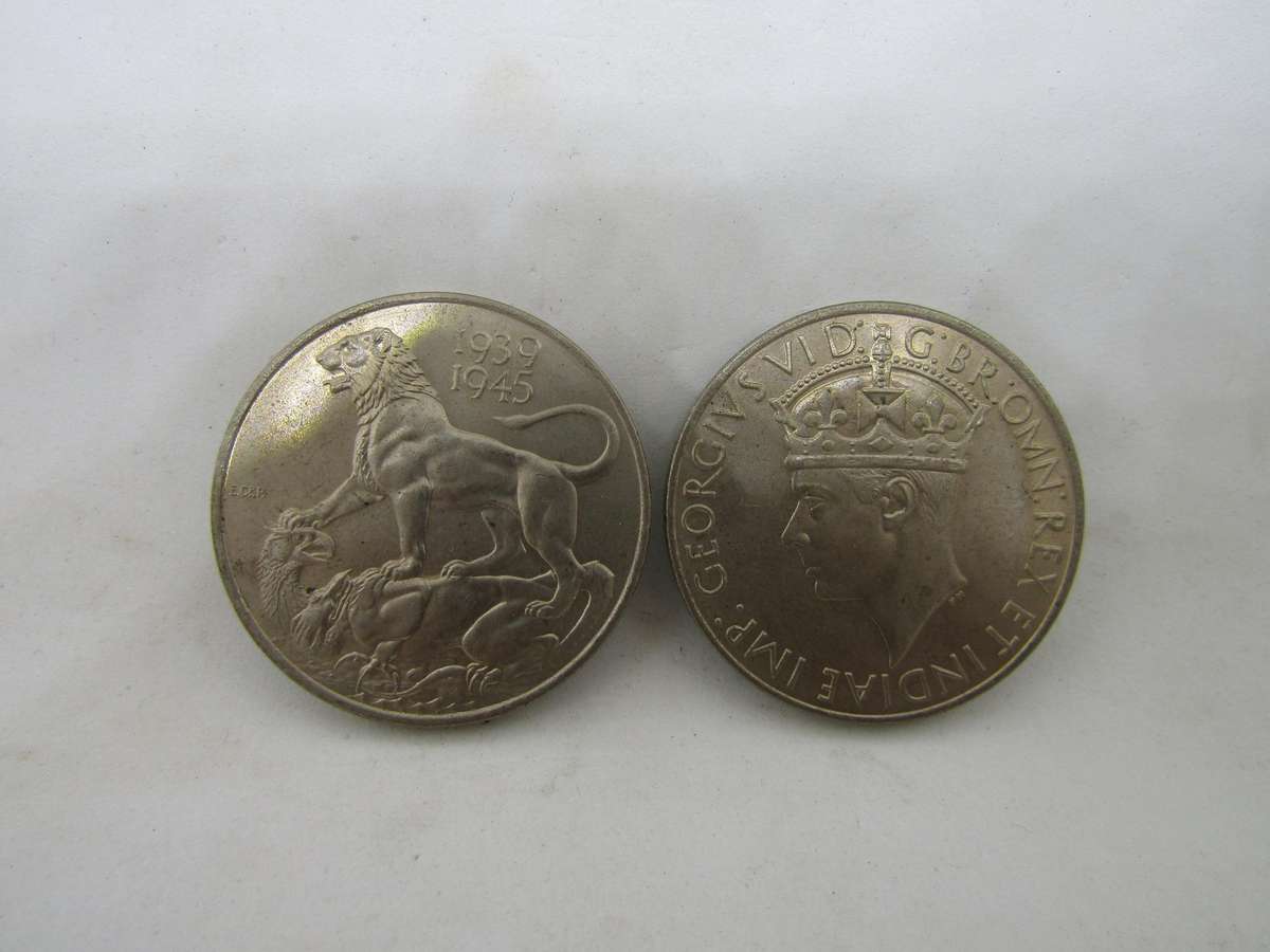 1939 to 1945  WW2 Medal. No T Bar or hole as from SA Mint (Blank)
