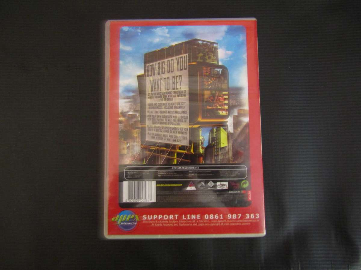 Tycoon City NY By Atari Games PC CD Game
