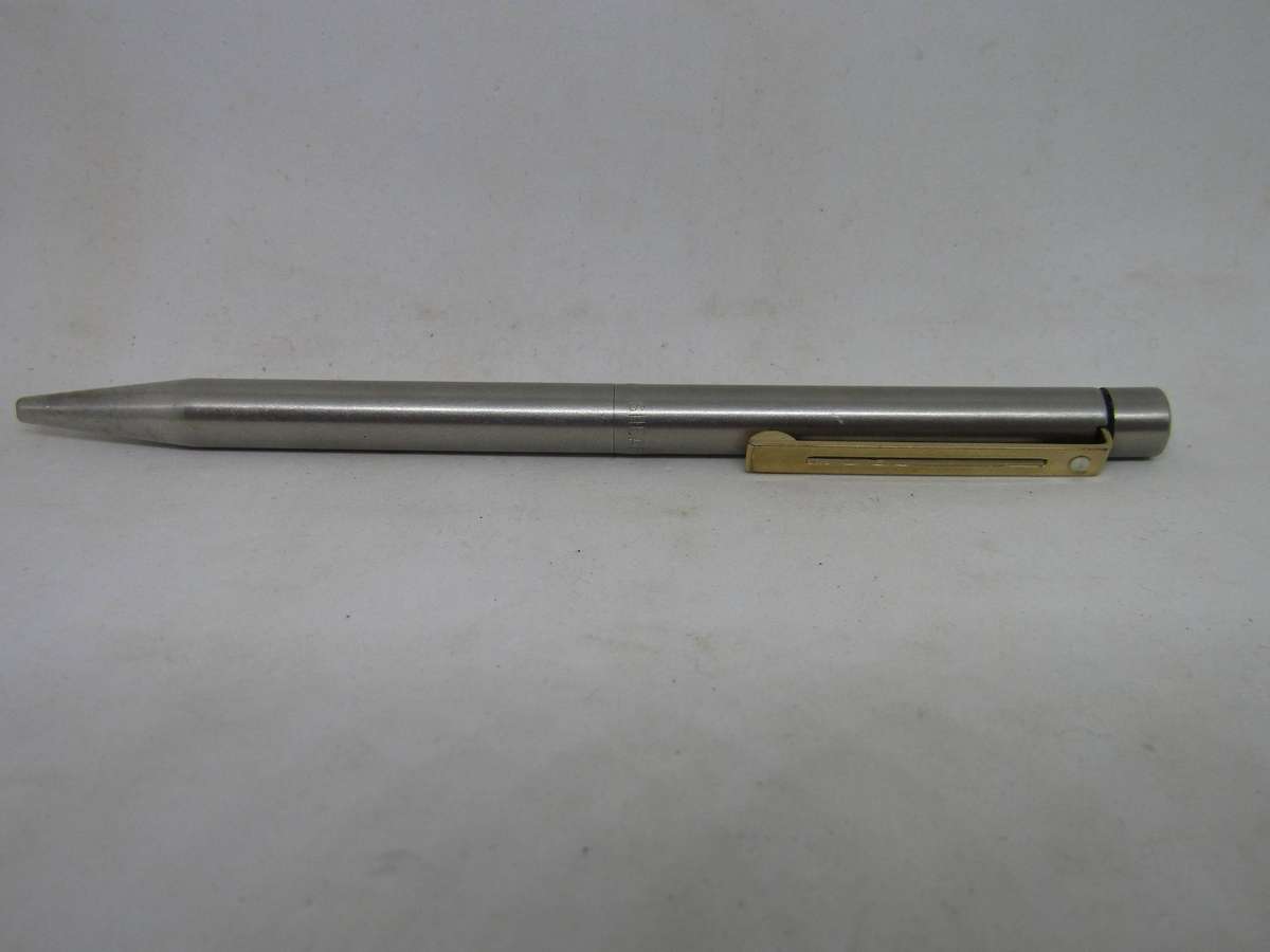 Sheaffer white dot Medium Rollerball Pen Brushed Silver