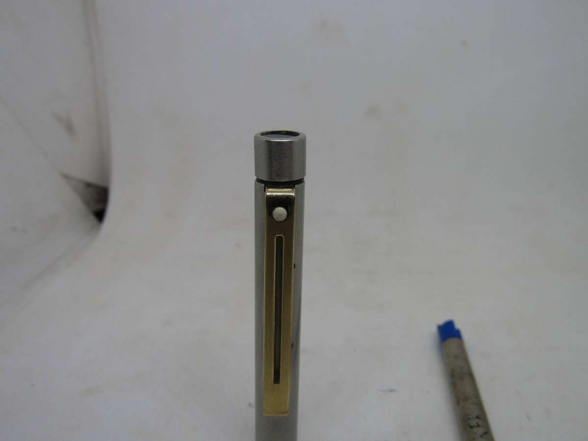 Sheaffer white dot Medium Rollerball Pen Brushed Silver