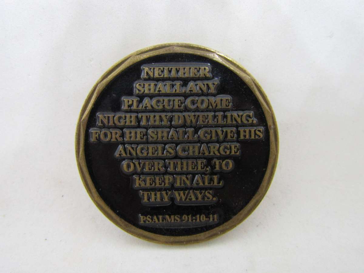 There shall be no evil befall Thee Challenge Coin