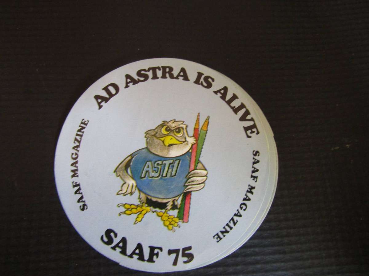 SAAF Ad Astra SAAF 75 Year stickers ( 25 available )