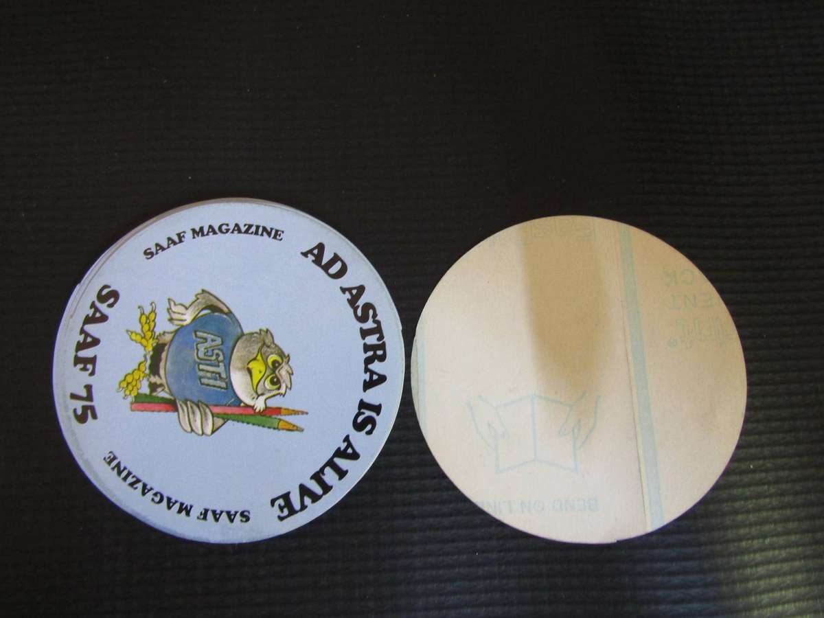 SAAF Ad Astra SAAF 75 Year stickers ( 25 available )