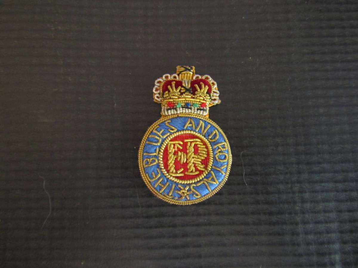 UK Army The Blues & Royals Officer Beret Badge