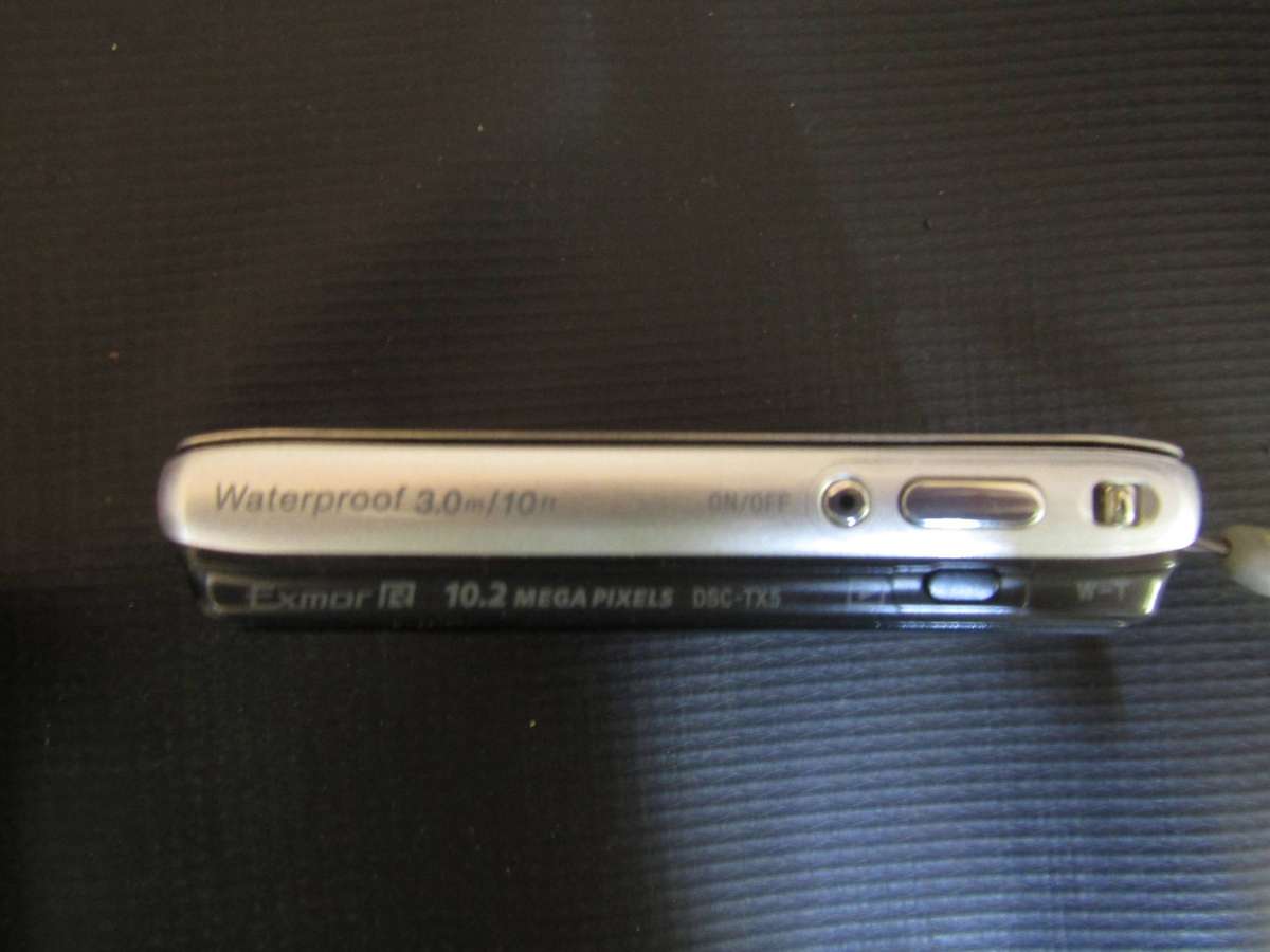 Sony DSC TX5 Cyber shot  Waterproof Digital Camera 4x Optical Zoom. Works perfect.