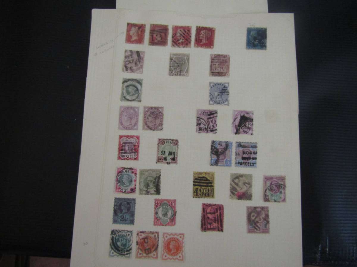 Various pages of Great Britain stamps sets. Hinged