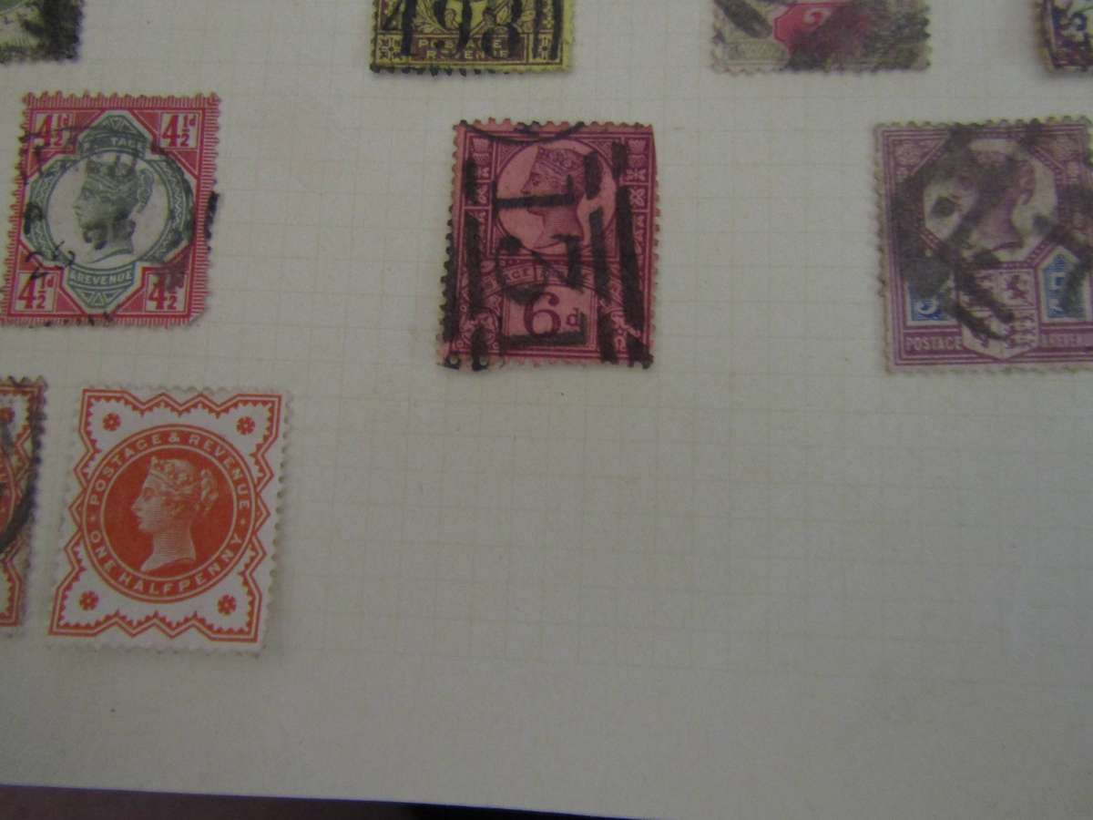 Various pages of Great Britain stamps sets. Hinged