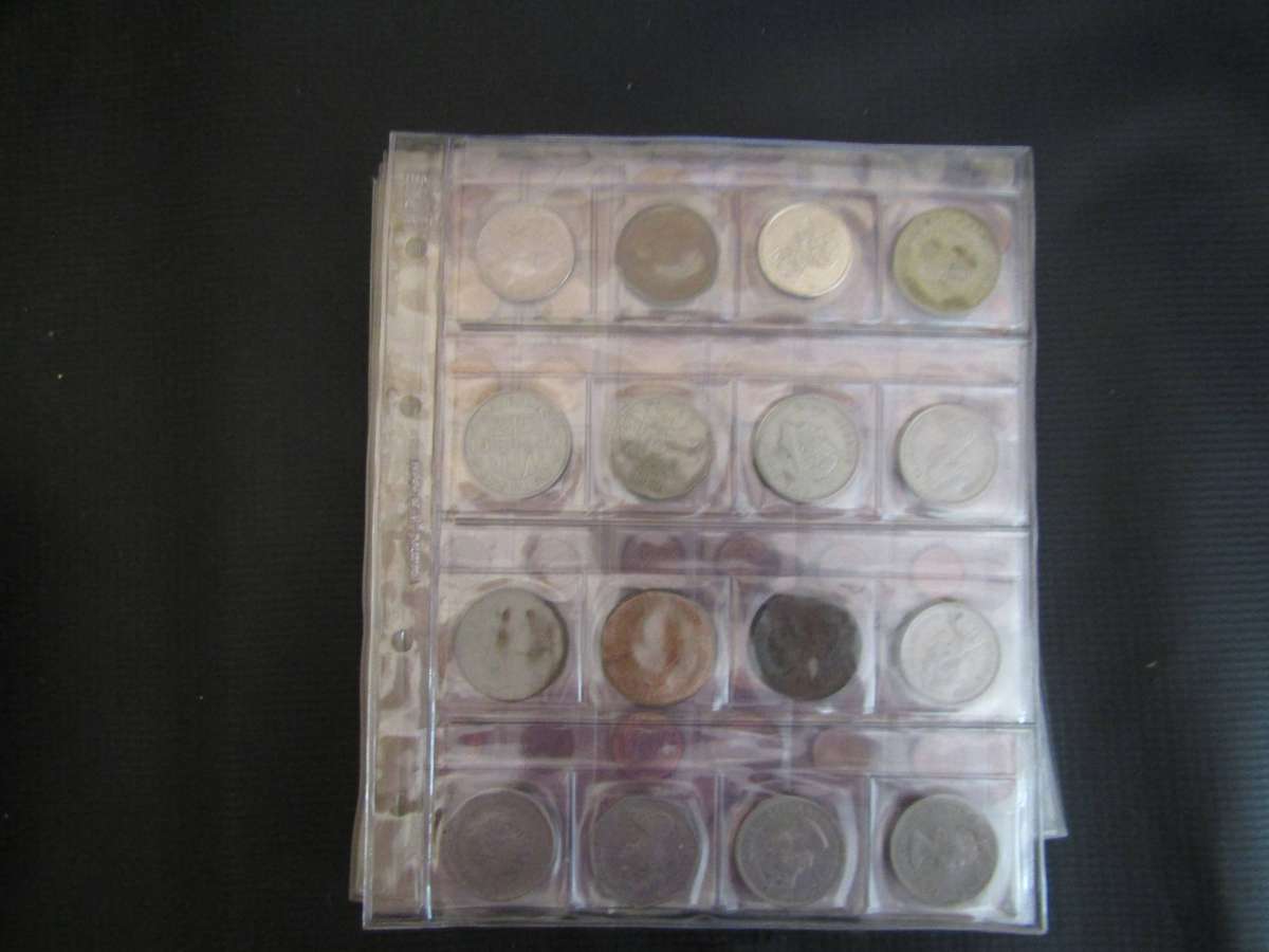 17 Pages of World and SA Coins