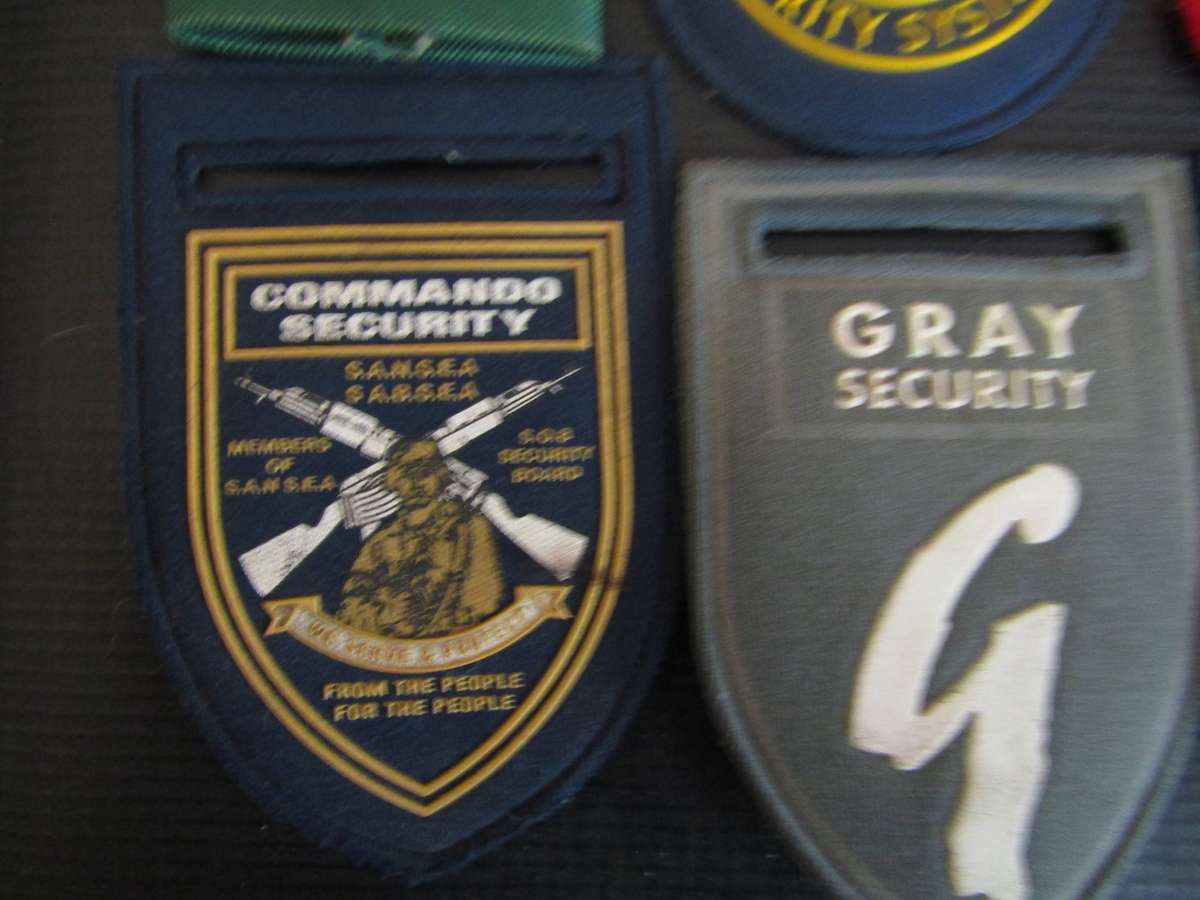 Various SA Security Comapany Shoulder Flashes