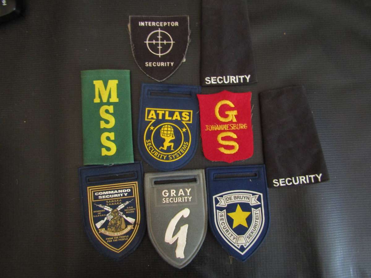 Various SA Security Comapany Shoulder Flashes