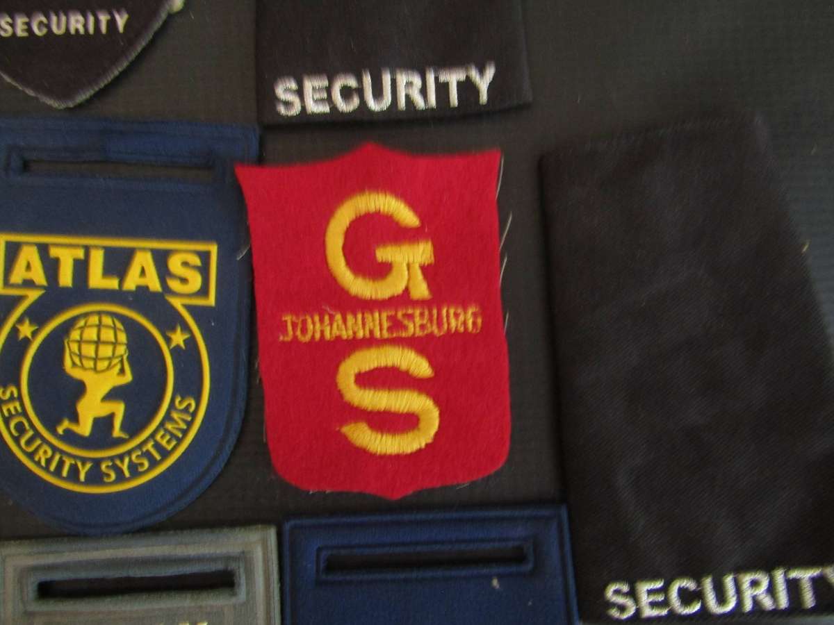 Various SA Security Comapany Shoulder Flashes