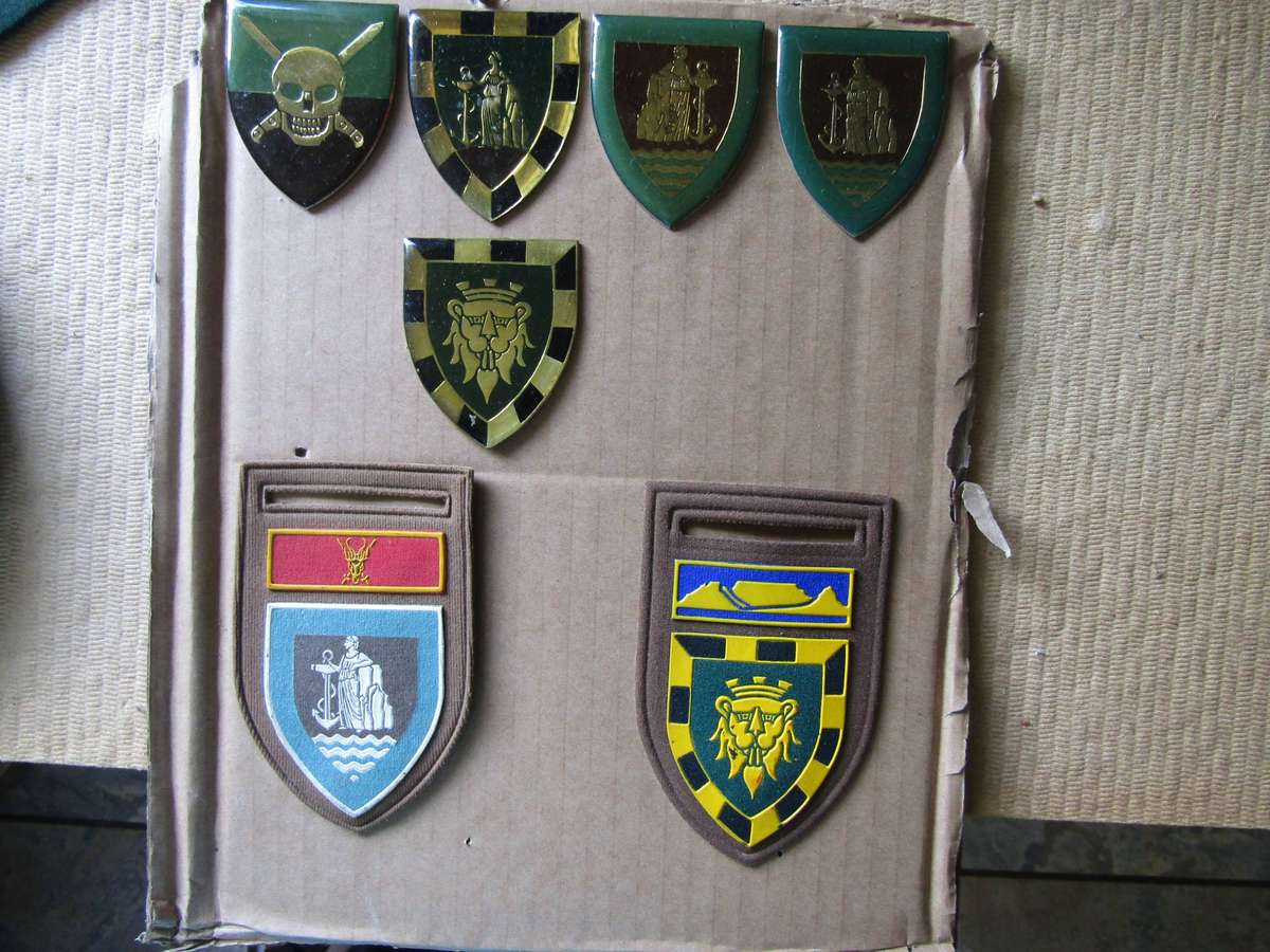 SADF Various Cape Corps Flashes and Tuppers. All Pins intact