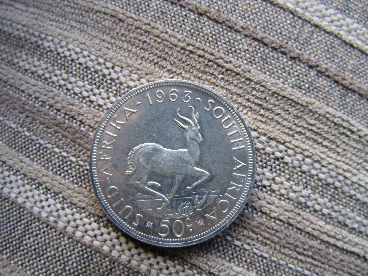 Proof Like 1963 South African 50c Mintage :157 717