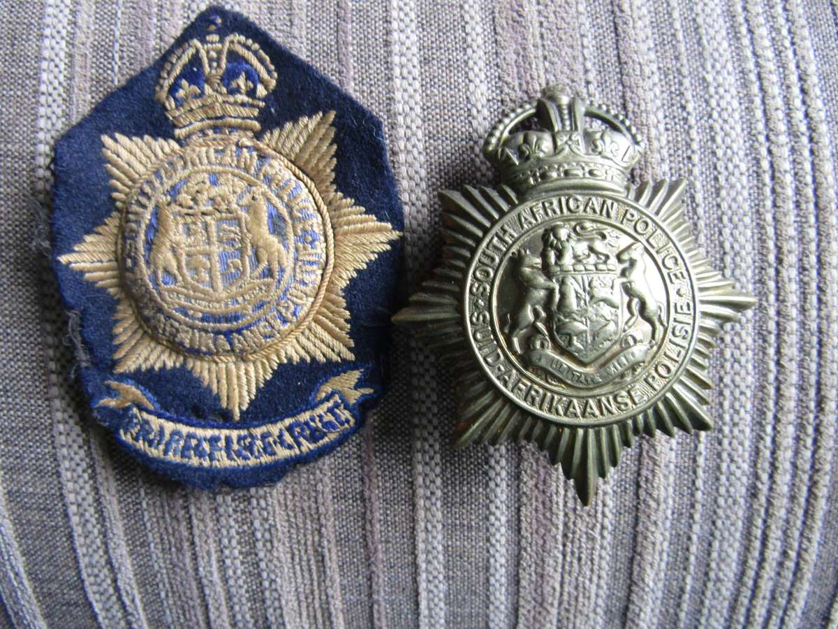 SAP Cap Metal Badge and Material Badge. All Pins intact.