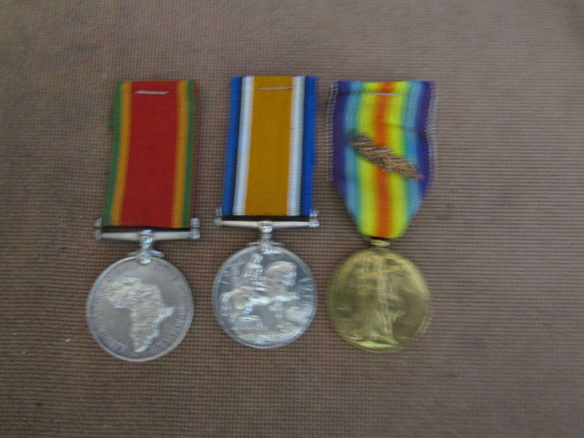 WW1 WW2 and Mention in Dispatch to NRV JE Du Plessis SAMC