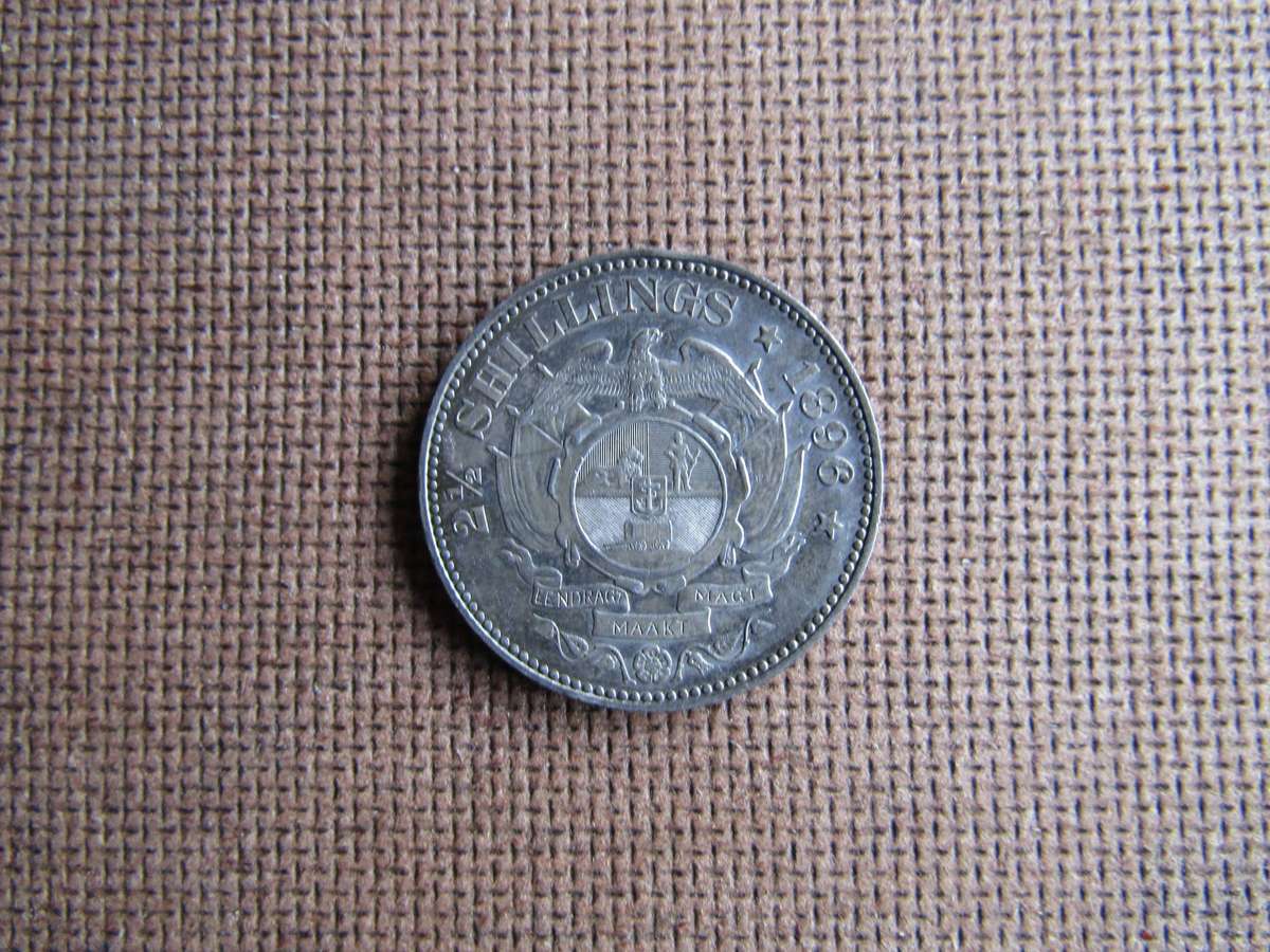 1896 ZAR Two Shilling Key Date Mintage: 353 480 (Z) High Grade