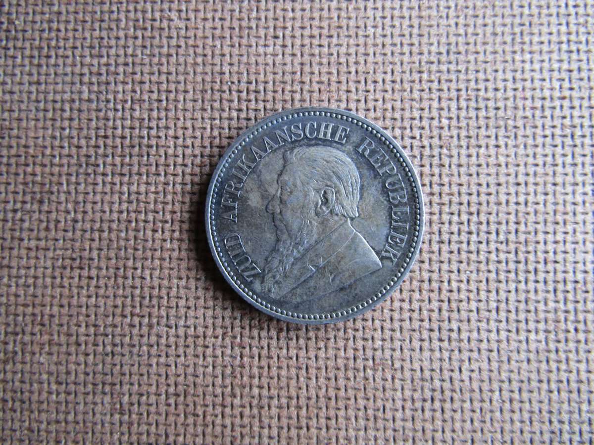 1896 ZAR Two Shilling Key Date Mintage: 353 480 (Z) High Grade