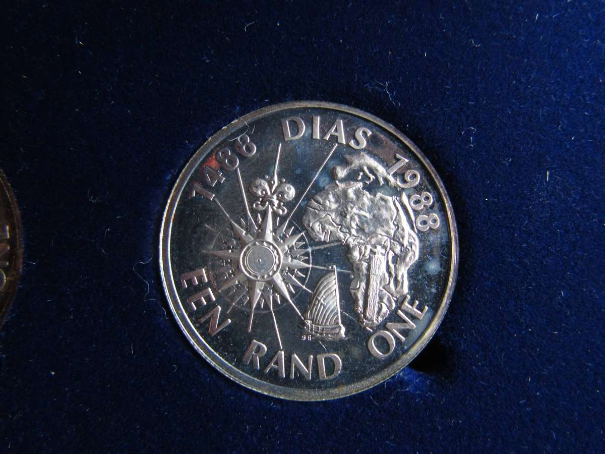 1988 South African 3 Coin Silver Proof R1 Lot