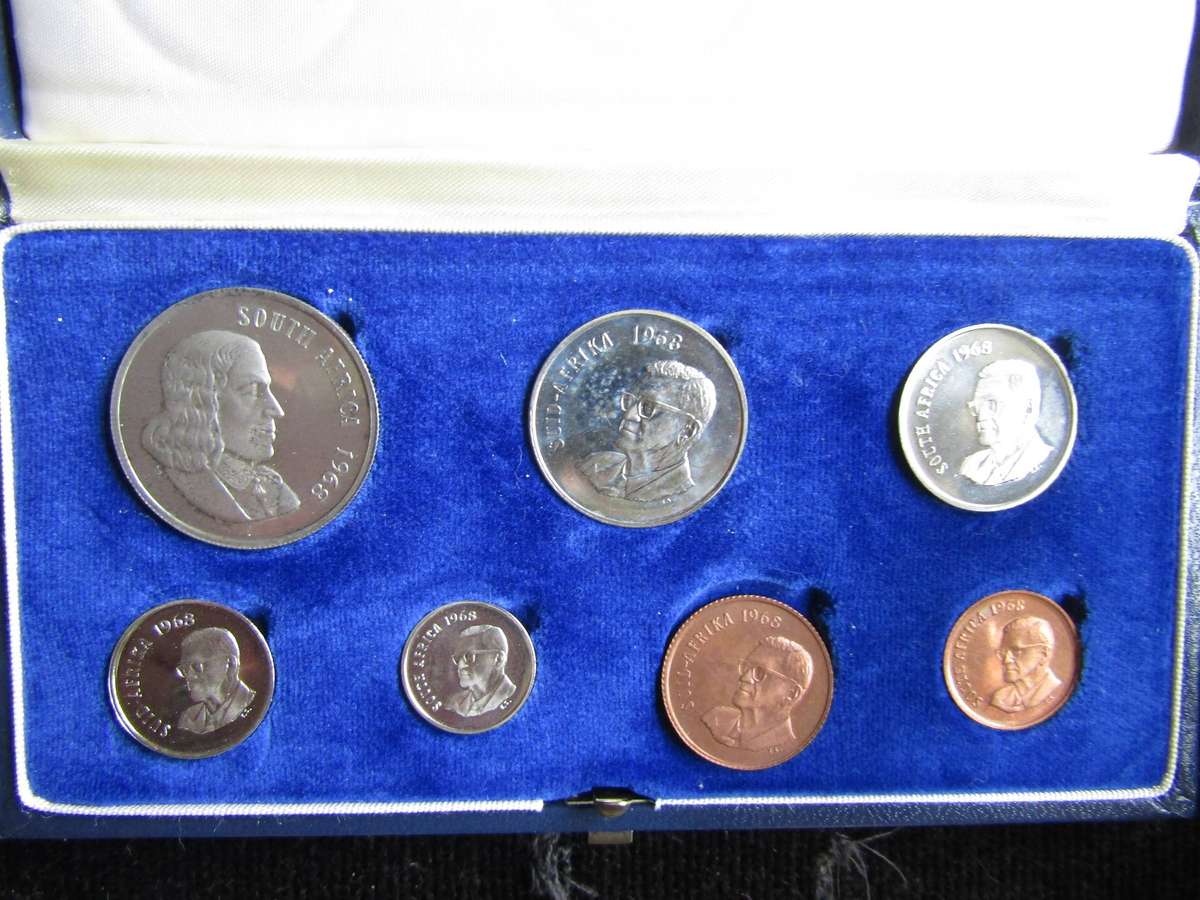 1968 South African Proof Set Mintage 15000