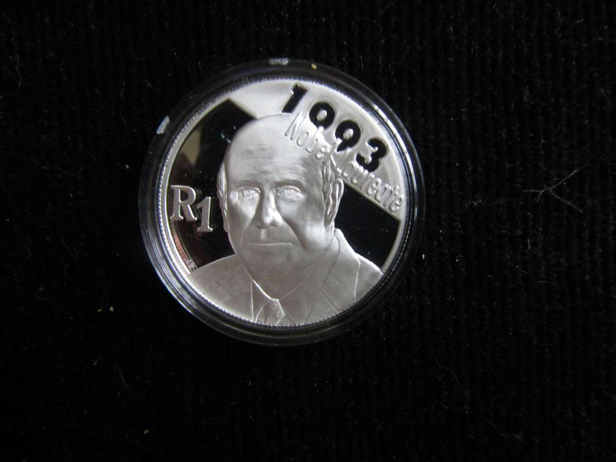 2007 South African Protea Silver Proof R1 in Capsule. FW