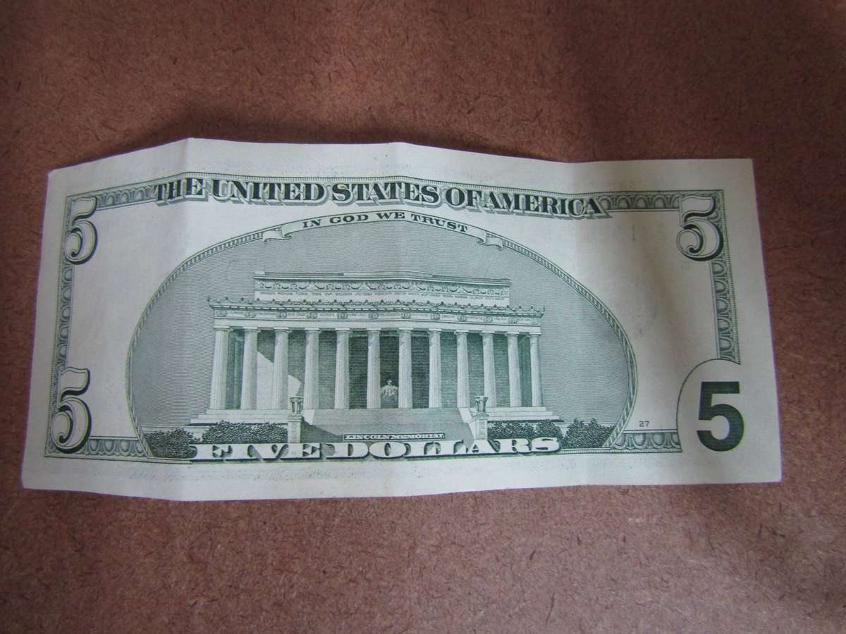 2003 United States Of America $5 Banknote