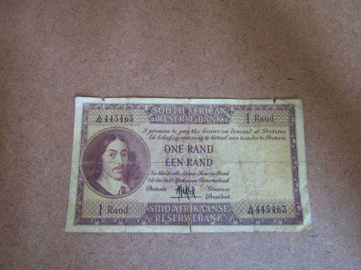 MH De Kock 4th Issue Eng/Afr One Rand  Filler