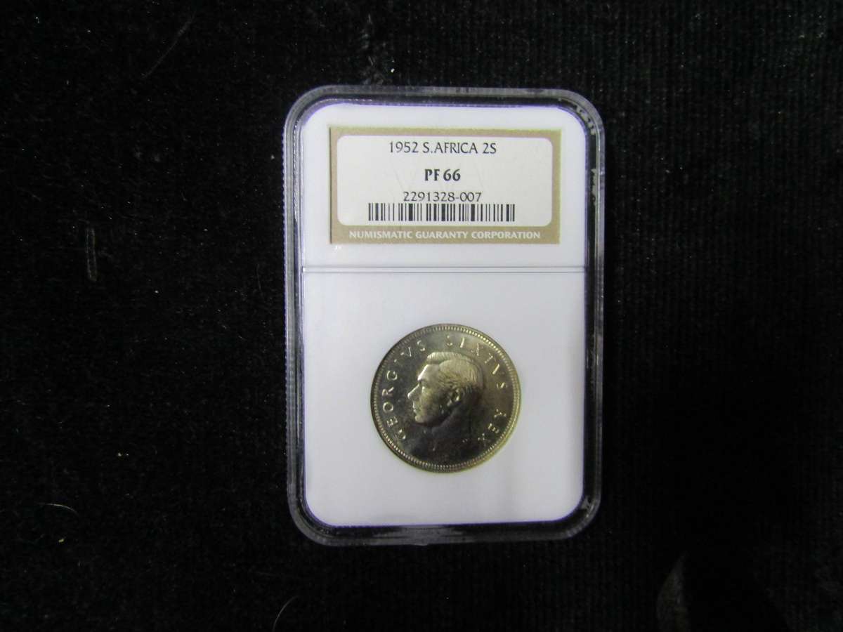 1952 South African 2 Shilling PF66