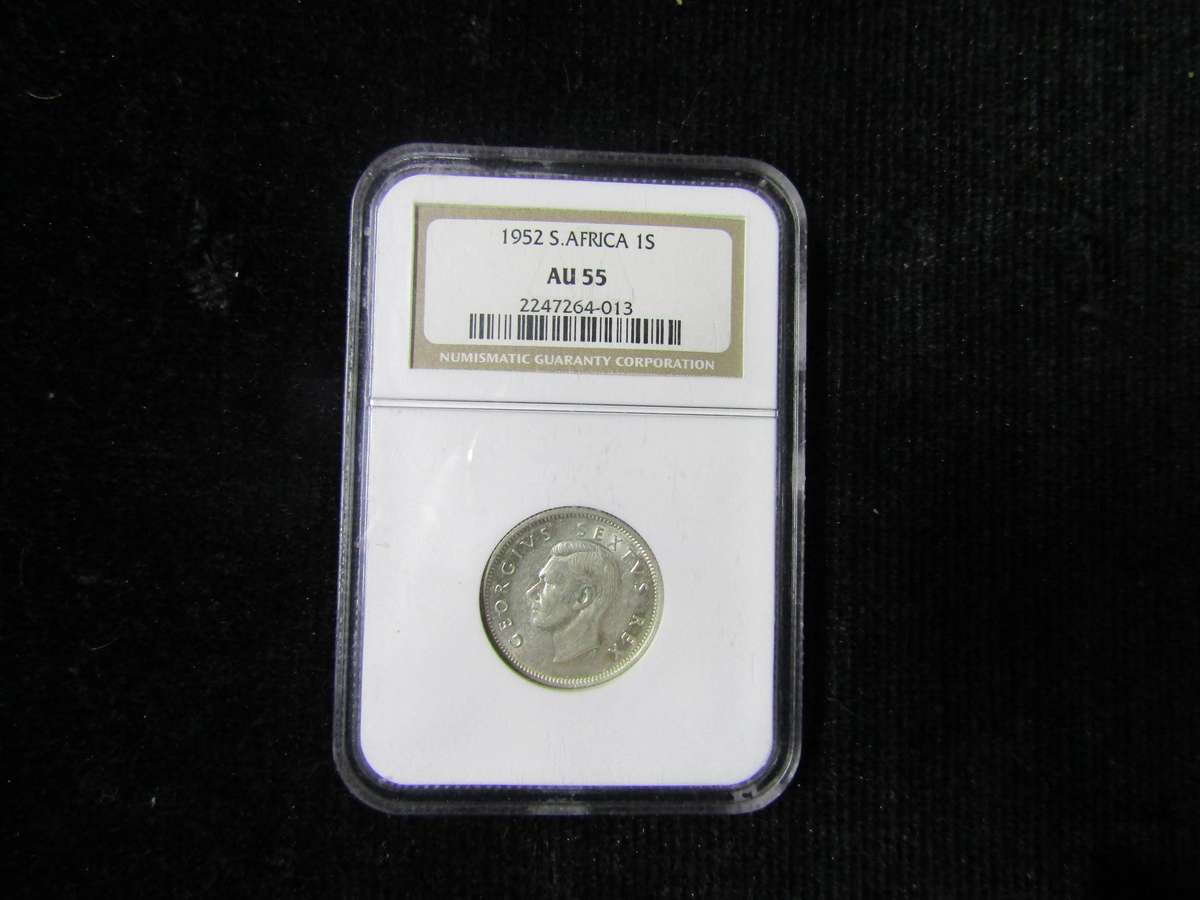 1952 South African Shilling AU55