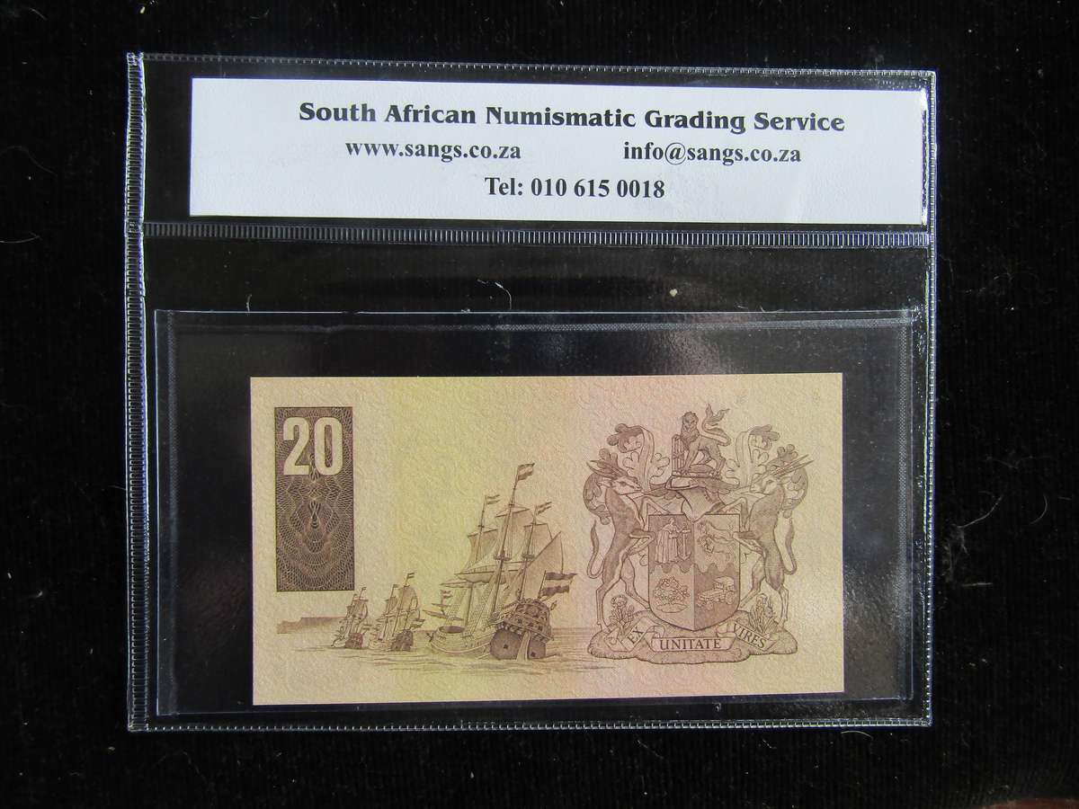 1981 GPC de Kock 2nd Issue Eng/Afr R20 Banknote  Choice UNC 63