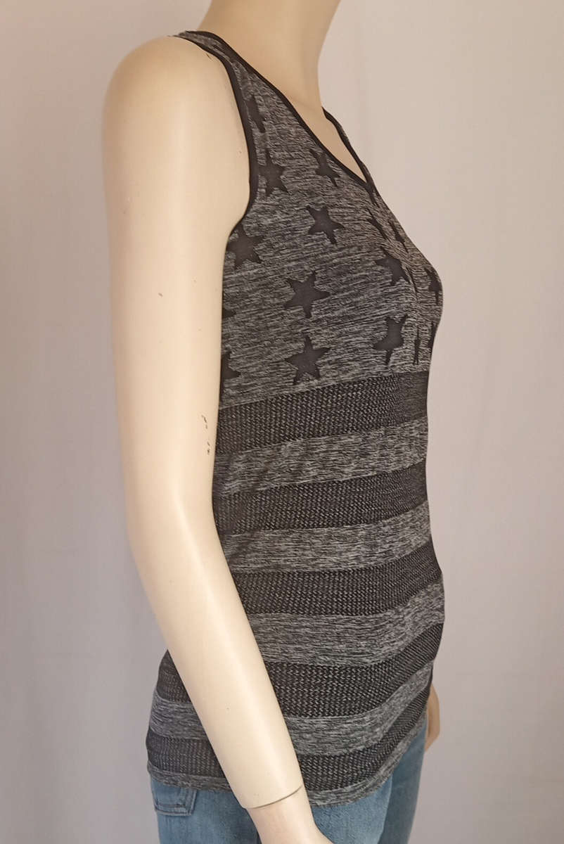Black and Grey Active Top size Medium