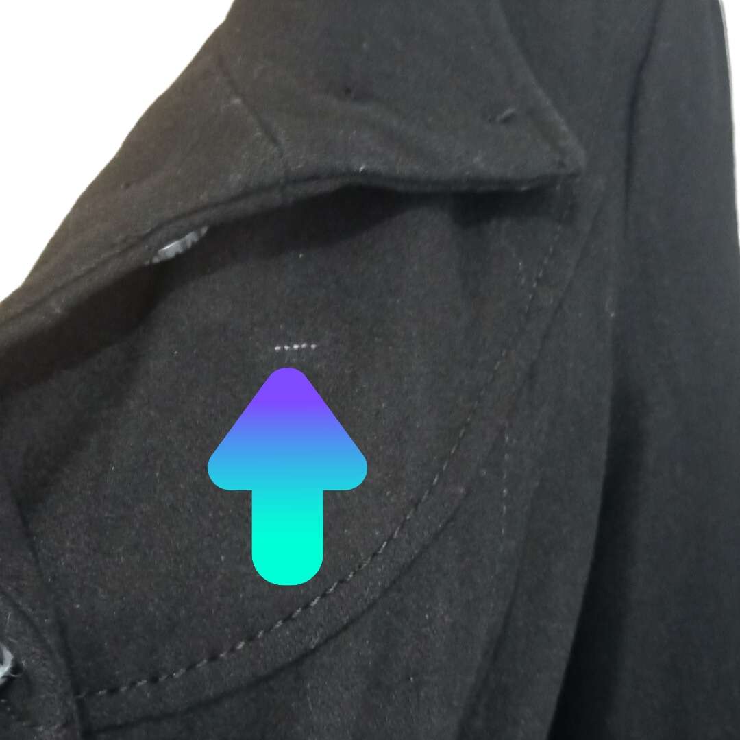 Black Half Coat from Vero Morda Large