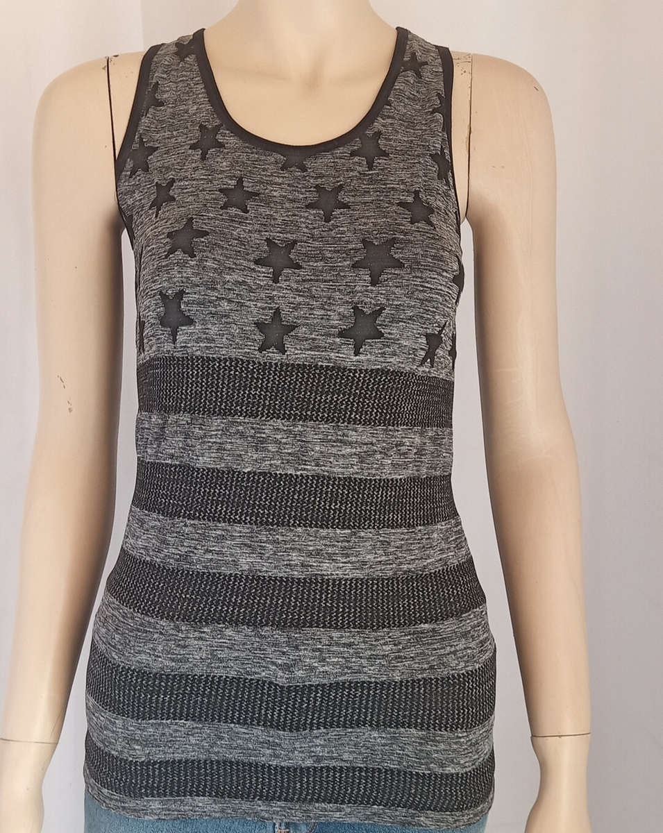 Black and Grey Active Top size Medium