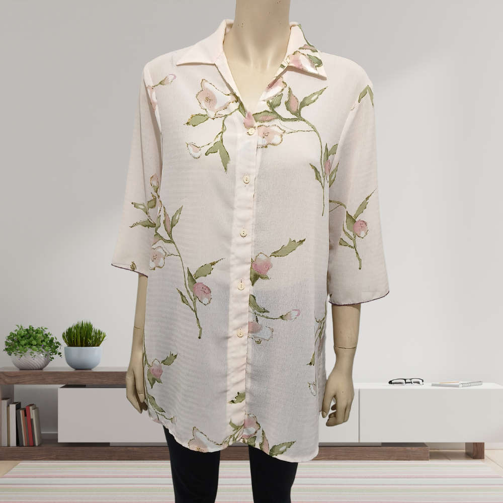 Pink Floral Shirt size 18