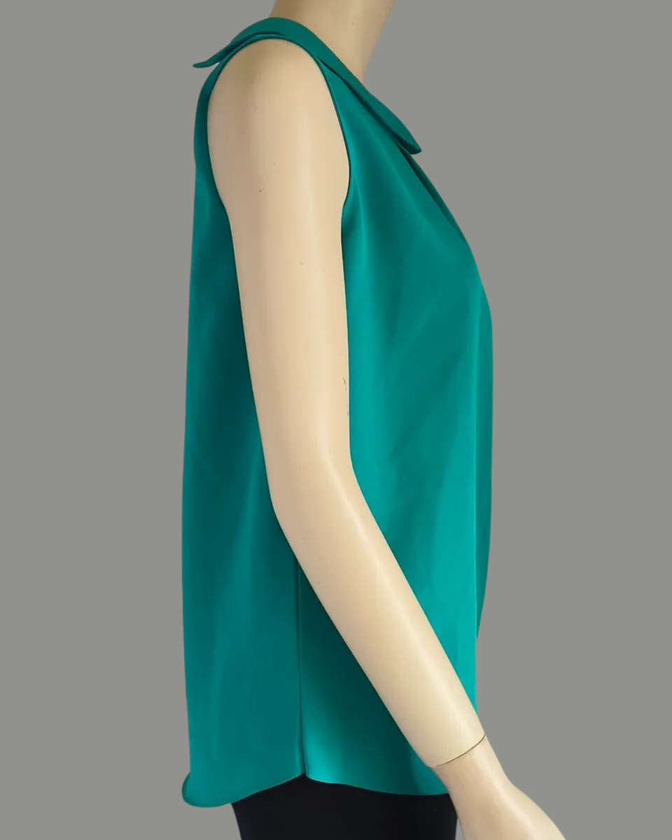 Green Sleeveless Top size 12