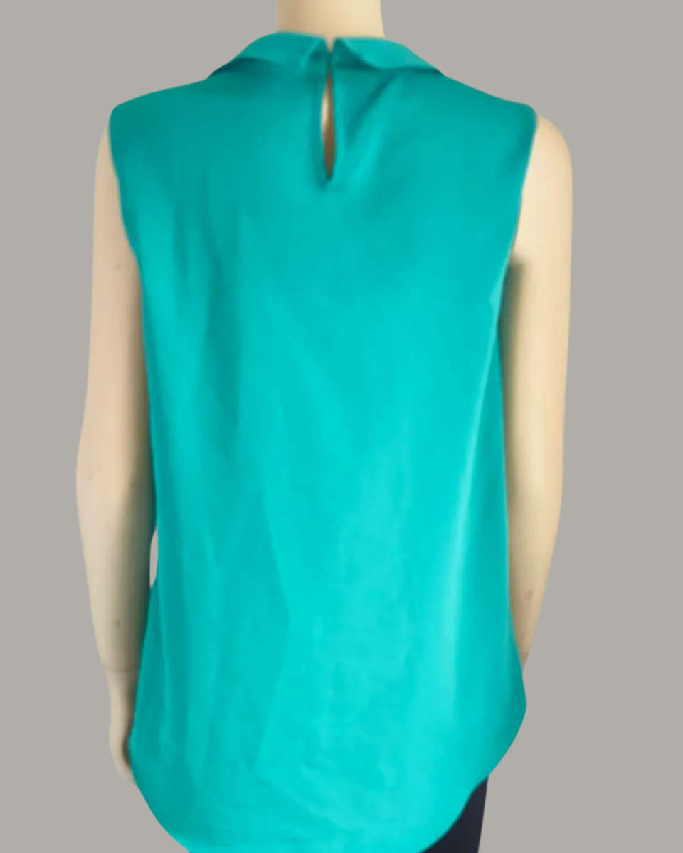 Green Sleeveless Top size 12