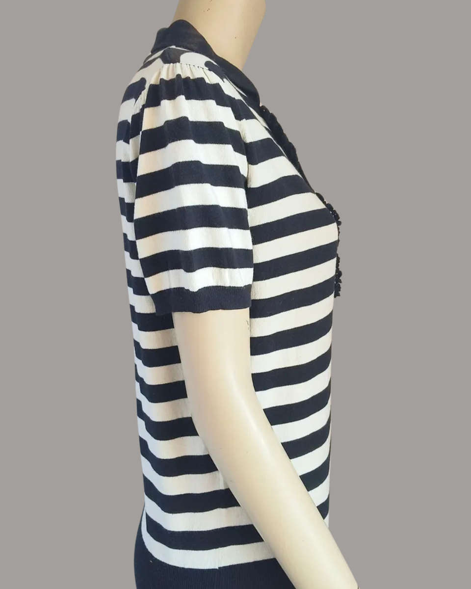 Black and white stripe blouse from New Look size 12/14