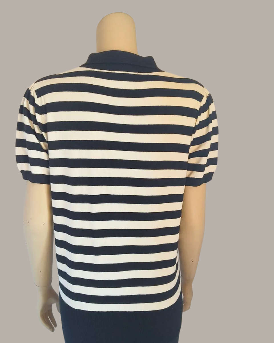 Black and white stripe blouse from New Look size 12/14