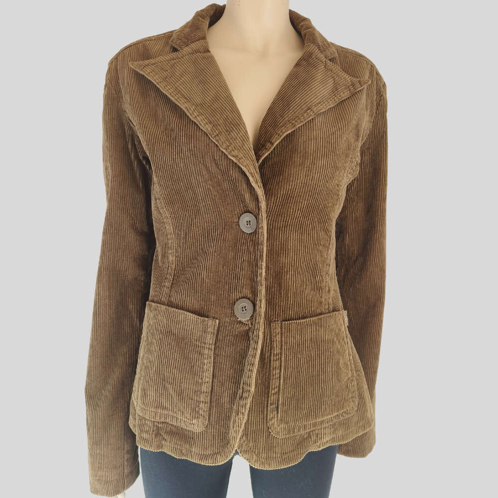 Brown Corduroy Blazer from Garcia The Authentic Jeans Company size 16