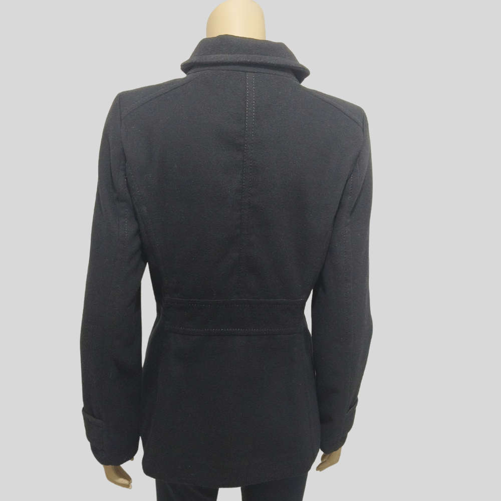 Black H+M Double-Breasted Jacket size 10
