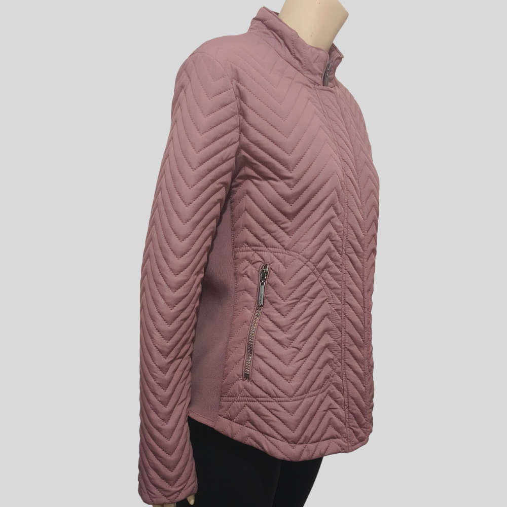 Dusty Pink Quilted Jacket size 14