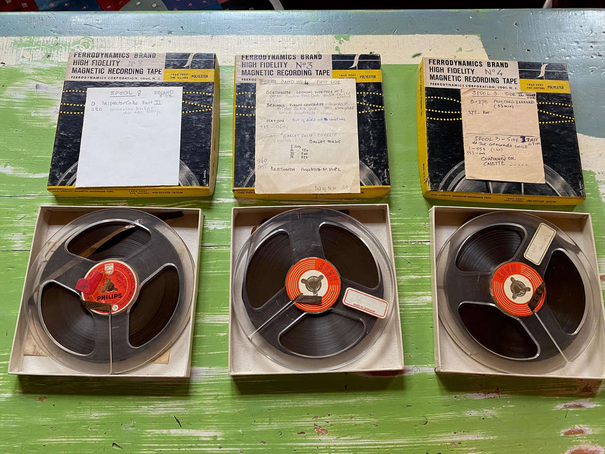 Vintage BASF Magnetic Recording Tape Collection + Ferrodynamics + Telefunken (10x collection)