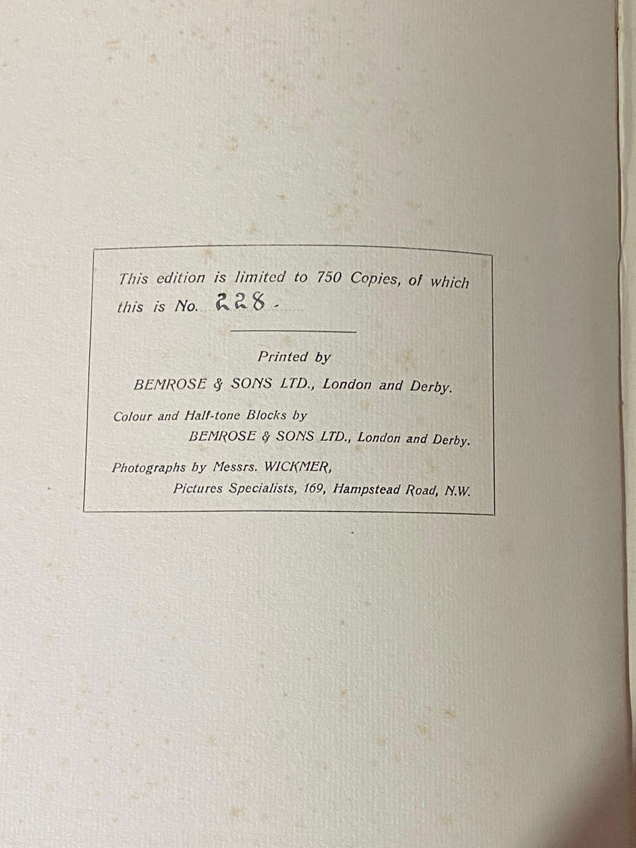 1911 English Pastels 1750-1830 R R M See Limited Edition