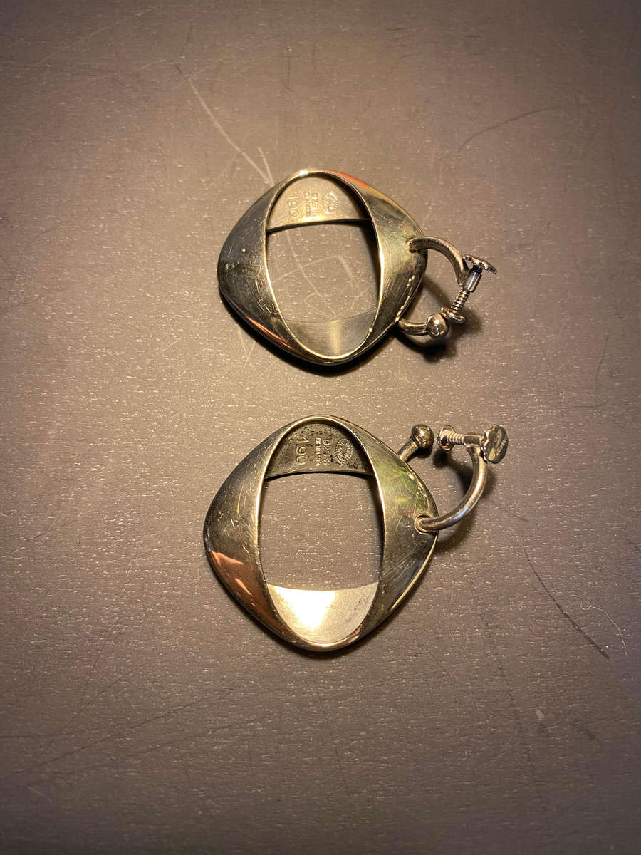 Georg Jensen Sterling Silver Henning Koppel Earrings No 190.