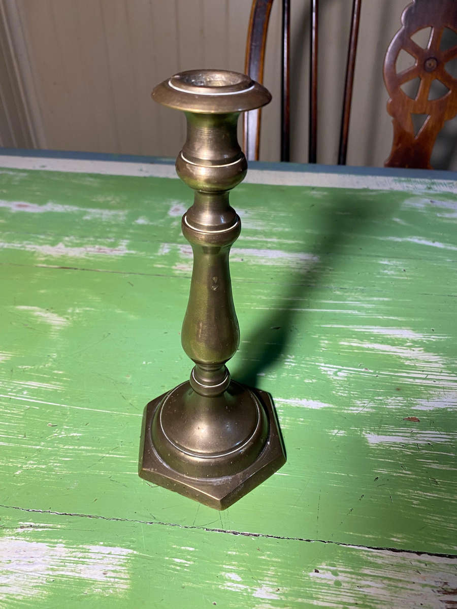 Vintage Brass Candlestick Holder/Lamp conversion
